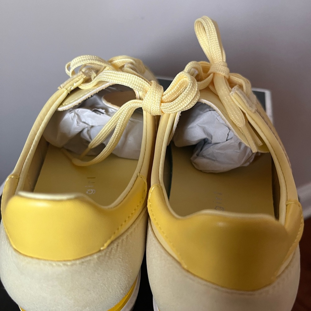 Madden Lemon Butter Yellow Jumper Sneakers Tennis Shoes 6 NIB - Picture 4 of 4
